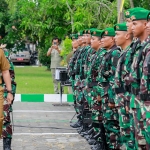 Bupati Pamekasan, Baddrut Tamam, saat menghadiri pembukaan TNI Manunggal Membangun Desa yang ke-115.