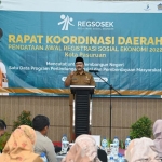 Wali Kota Pasuruan, Saifullah Yusuf, saat membuka Rapat Koordinasi Registrasi Sosial Ekonomi 2022.