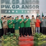 Pelantikan pengurus PW GP Ansor Jatim periode 2019-2023 di Gedung Negara Grahadi, Surabaya. foto: DIDI ROSADI/ BANGSAONLINE