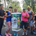 Komunitas Aerobik menyosialisasikan sosok Ning Ceria di arena Car Free Day. foto: ist