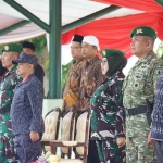 Wawali Kediri, Qowimuddin (kanan) saat menghadiri upacara pembukaan latihan KKRI Gelombang III tahun 2025 Kodam V Brawijaya. (Ist)