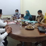 Tim Monitoring dan Evaluasi (Monev) Bakorwil Bojonegoro bertandang ke Kantor Kementerian Agama (Kemenag) Kabupaten Tuban, Selasa (29/6/2021). (foto: ist)