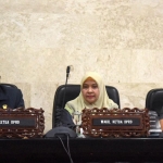 Pimpinan DPRD Kota Kediri saat menggelar rapat paripurna.