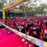 Para peserta Fun Run and Walk Run 2025 yang diadakan PT Smelting, di kawasan Bandar Grisse. Foto: Ist.
