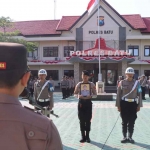 Upacara PTDH Bripda Wildan Fajar Rahmawan yang digelar Polres Batu.