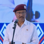 Menteri Sosial (Mensos), Saifullah Yusuf atau Gus Ipul saat membacakan laporan dalam kegiatan Peresmian 166 Sekolah Rakyat di Banjarmasin, Kalimantan Selatan, Senin (12/1/2026). Foto: Tangkapan Layar Youtube Kemensos RI.