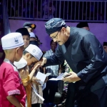 Wali Kota Pasuruan Saifullah Yusuf bersama Wakil Wali Kota hadiri Hardiknas di Gor Untung Suropati.
