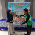Asmaul Chomsah salah satu warga yang menerima BLT