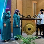 Abdul Halim Iskandar, Ketua DPW PKB Jawa Timur saat membuka Musyawarah Wilayah Perempuan Bangsa Jatim di Hotel Mercure, Surabaya. foto: istimewa