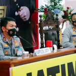 Kapolda Jatim Irjen Pol Nico Afinta (kiri) bersama Kapolres Kediri AKBP Lukman Cahyono. foto: ist.