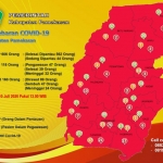 Data penyebaran Covid-19 di Kabupaten Pamekasan per tanggal 10 Juli 2020. 