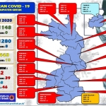 Peta sebaran Covid-19 di Gresik.