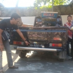 Mobil pikap misterius di kawasan Pusat Informasi Pariwisata dan Perdagangan (PIPP) Kota Blitar kini diamankan di Mapolsek Kepanjen Kidul.