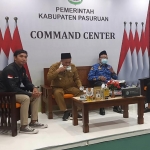Wakil Bupati Pasuruan Mujib Imron saat menjadi pembicara daalam talkshow pemberantasan paham radikalisme dan aliran sesat.
