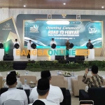 Acara Pembukaan Road to Festival Ekonomi Syariah (FESyar) Regional Jawa Tahun 2023 di Aula Muktamar Pondok Pesantren Lirboyo. Foto: MUJI HARJITA/BANGSAONLINE