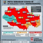 Peta sebaran kasus Covid-19 di Kabupaten Tuban per 2 Juni 2020