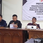 Rilis pers penanganan pelanggaran dugaan tindak pidana pada penyaluran bansos BPNTD 2024.