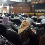  DPRD Kabupaten Tuban saat rapat paripurna, Rabu (16/5).
