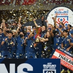 Thailand menjadi negara dengan peraih gelar terbanyak Piala AFF dengan 6 trofi 