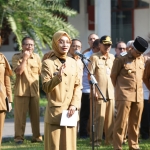 Wali Kota Kediri Vinanda Prameswati saat memberi amanat