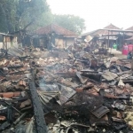 Kondisi Pasar Legi Jombang usai dilalap api.