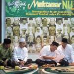Suasana di kantor PWNU Jawa Timur mulai sibuk menyongsong Muktamar NU ke-33 di Jombang pada 1 hingga 5 Agustus 2015. Foto: jp