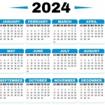 Kalender 2024.