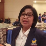 Politisi Partai Nasdem Irma Suryani Chaniago saat ditemui di JCC, Senayan, Jakarta, Kamis (16/6/2022). Foto: Kompas.com