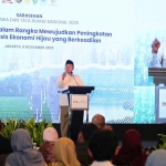 Menteri Nusron dalam acara Sarasehan Hari Tata Ruang (Hantaru), di Jakarta Selatan, Kamis (7/11/2025).