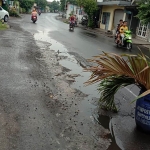 ILUSTRASI: Kondisi ruas Jalan Bangil-Pandaan di Sidowayah.