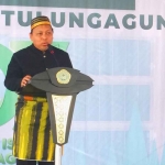 Direktur RSUD Dr Iskak Tulungagung saat memberi sambutan.