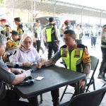 Kesiapan pengamanan Pilkada 2024 yang berlangsung di Mapolres Mojokerto Kota.