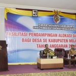 Wakil Bupati Mojokerto Pungkasiadi, ketika membuka acara Fasilitasi Pendampingan Alokasi Dana Desa (ADD) Tahun Anggaran (TA) 2019.