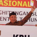 Fandi Utomo, Wakil Ketua Komisi II DPR RI saat simulasi pemilu.