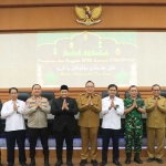 Ketua DPRD Gresik, M. Syahrul Munir, bersama pejabat Forkopimda saat halal bihalal. Foto: Ist
