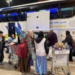 Jemaah umrah di Arab Saudi saat persiapan pulang ke Indonesia. Foto: Dok. Kemenhaj RI.