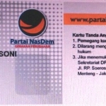 KTA Partai NasDem atas nama Ipong Muchlissoni. Foto: istimewa