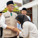 Wamenhaj Dahnil saat takziah ke rumah Muhaimin di Kota Malang