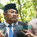 Bupati Jombang, Nyono Suharli Wihandoko ditemui usai pelantikan ratusan pejabat di TPA Banjardowo, Selasa (3/1). foto: ROMZA/ BANGSAONLINE