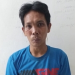 Muhammad Sodikin (35), warga Kecamatan Sukodono usai diringkus Unit Reskrim Polsek Sukodono.