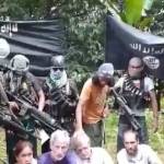 Kelompok Militan Abu Sayyaf bersama sanderanya.