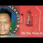 Kiri: Tersangka RK. Kanan: Barang bukti yang berhasil diamankan petugas Polres Bangkalan.