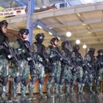 Tim Anti Teror Paskhas TNI AU setelah dapat menguasai Museum Angkut.