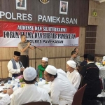 Forum Ulama dan Habaib melakukan silaturahmi dengan Kapolres Pamekasan.