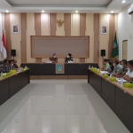 Suasana Rapat Koordinasi GTRA di Ruang Swagata Pendopo Kabupaten Jombang.