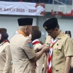 Bupati Setyo Wahono saat dilantik Ketua Mabincab Pramuka Kabupaten Bojonegoro
