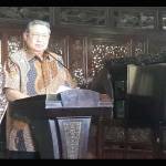 Presiden RI ke-6 SBY saat jumpa pers soal hilangnya dokumen kemaritan Munir di Cikeas, Bogor, Jawa Barat, Selasa (25/11/2016). foto: kompas.com