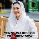 Foto dukungan Yenny Wahid sebagai Capres 2024 beredar di media sosial WhatsApp.