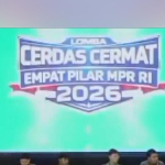 Tangkapan layar acara Final Cerdas Cermat 4 Pilar MPR RI