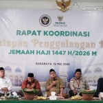 Rakor persiapan penggalangan infak jamaah haji 2026. Foto: Humas Baznas Jatim